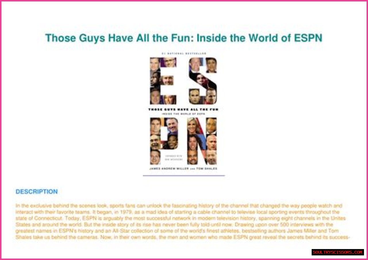 Cable channel that was chronicled in the book Those Guys Have All the Fun