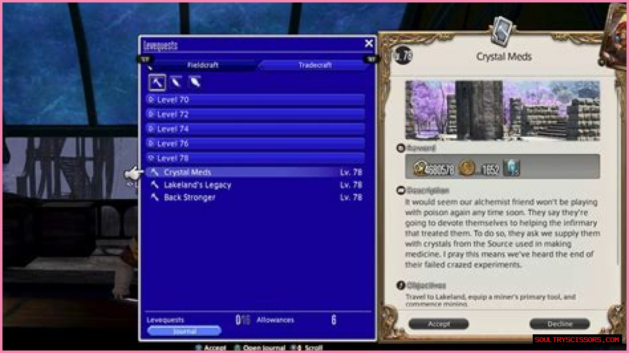 How to do gathering levequests in Final Fantasy XIV