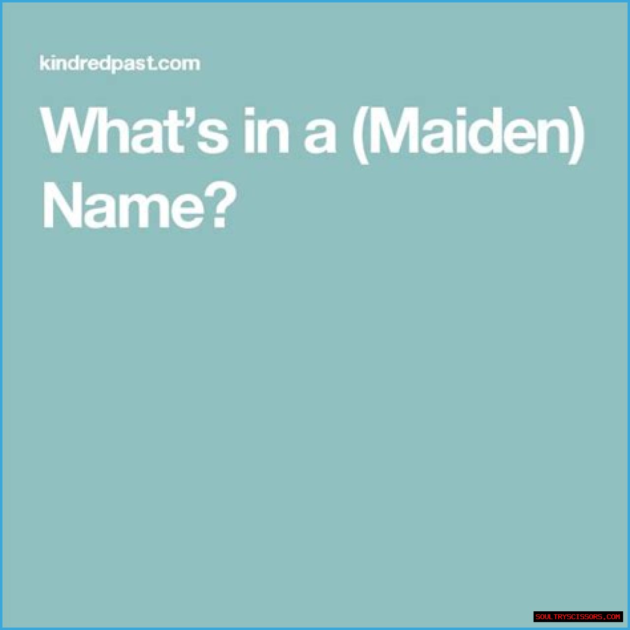 Word before a maiden name